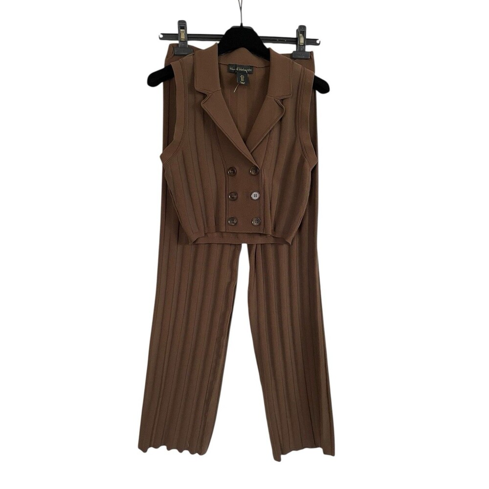 REVOLVE HOUSE OF HARLOW 1960 2-piece Set Lounge Pants Vest Knit chic Casual SZ S
